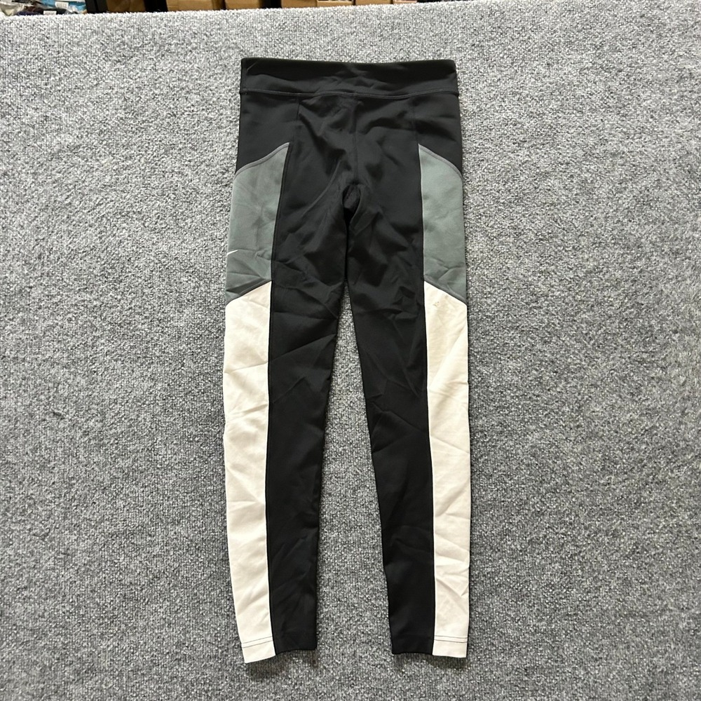 Nike Leggings Womens Size S Black Colorblock Athletic Stretch Running Gym Pants